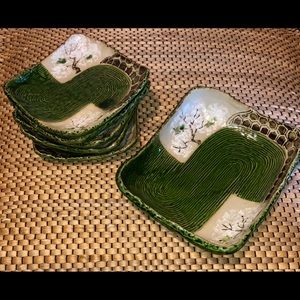 *SOLD* Set of Vintage Asian Pottery/ Tablewear